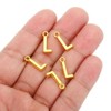 Unique Bargains Metal Bulk Elegant DIY Crafts Jewelry Making Initial Pendants 50 Pcs - 4 of 4