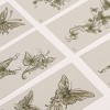 Unique Bargains Adult Realistic Butterfly Fake Tattoos Green 6 Pcs - 3 of 4