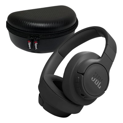 JBL Tune 770NC Wireless Over Ear Noise Cancelling Headphone with gSport Carbon Fiber Case