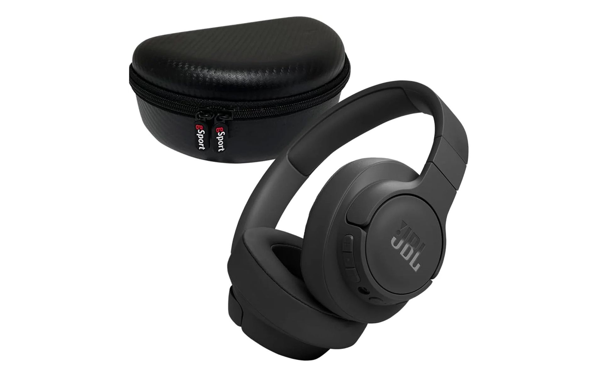 JBL Tune 770NC Wireless Over Ear Noise Cancelling Headphone with gSport Carbon Fiber Case