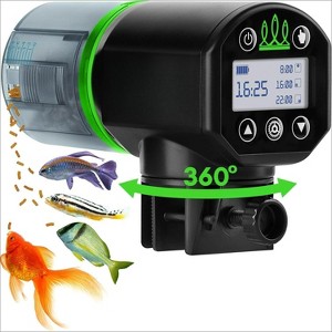 Automatic Fish Feeder for Aquariums and Ponds, 2025 Model Food Dispenser with Timer - 1 of 4