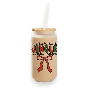 Personalization Mall My Bells Don't Jingle Frosted Iced Coffee Tumbler - 1 of 4