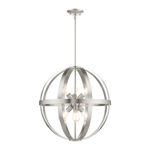 Livex Lighting Stoneridge 6 - Light Pendant in  Brushed Nickel - 1 of 1