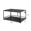 REPTI ZOO 67 Gallon Reptile Glass Terrarium, Double Hinge Door with Screen Ventilation Reptile Terrarium 36" x 24" x 18"(Knock-Down) - 4 of 4