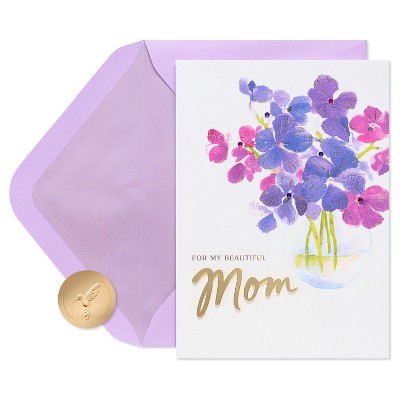 PAPYRUS Mother's Day Cards Watercolor Orchids