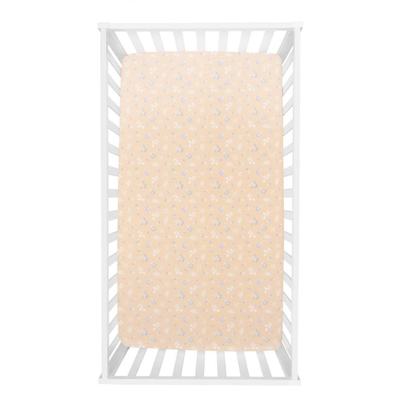 Trend Lab 100% Cotton Flannel Fitted Sheet - Floral, 3 of 5