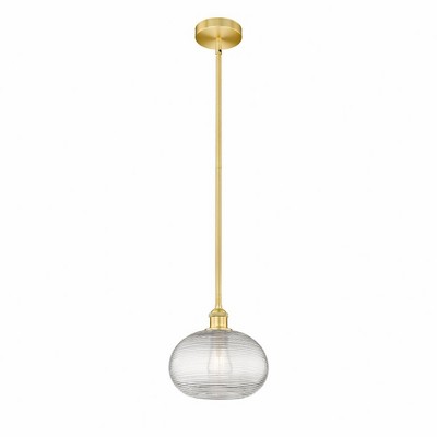 Ithaca - 1 Light Stem Hung Mini Pendant In Industrial Style-9 Inches Tall and 10 Inches Wide