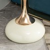 NicBex Small Round Coffee Table,Cocktail Table with Rose Gold Carbon Steel Legs,Space-Saving Side Table for Bedroom,Living Room Furniture - 4 of 4