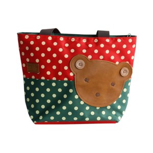 Slickblue Cute Bear Hand-Appliqued Tote Bag for Kids —Multi Color & Sizes, Shoulder Strap, Interior Pocket - 1 of 3