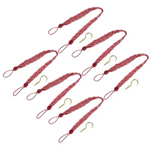 Unique Bargains Hand Woven Braided Rope Decorative Curtain Tiebacks - 1 of 4