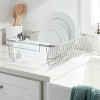 Space Saver Steel Dish Rack With Utensil Tray Matte Nickel - Brightroom™ :  Target