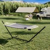 Ultra-Comfort 2-Person Hammock Set with Foldable Steel Frame - Heavy-Duty Outdoor Lounger, 450lb Capacity, Carry Bag, Garden, Camping & Patio - 2 of 4