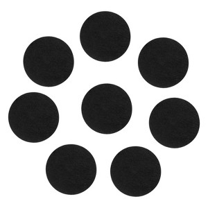 Unique Bargains Durable Felt Fabric Non-Slip Self-Adhesive Elastic Furniture Pads Black 8 Pcs - 1 of 4