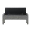 NicBex Linen Fabric Pull-Open Top Ottoman Bench with Storage,Upholstered Storage Ottoman for Bedroom,Entrance - 4 of 4