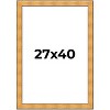 PosterPalooza | Embellished Gold Picture Frame - UV Acrylic, Foam Board Backing, Hanging Hardware - 2 of 4