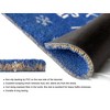 RugSmith Blue Machine Tufted Holiday Baby its cold outside snow flakes Doormat - 4 of 4