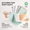 6-Pack Cami Baby Washcloths for Newborn, Organic Cotton Face Wash Cloths for Babies, Soft & Absorbent Baby Bath Towels - 2 of 4