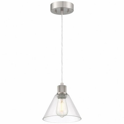 Access Lighting Port Nine 1 - Light Pendant in  Brushed Steel