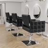 Karl Home Pink Heavy Duty Hydraulic Hair Stylist Salon Chair wiht Diamond Accents - 2 of 4