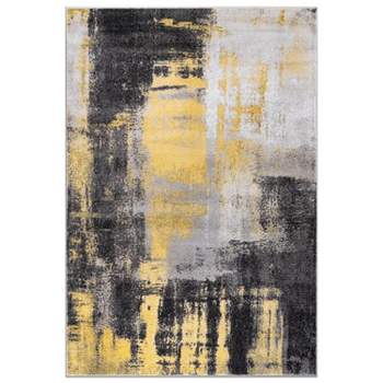 World Rug Gallery Modern Watercolor Abstract Design Area Rug