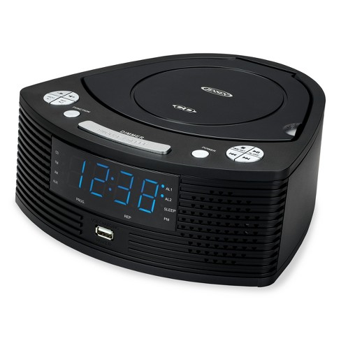 Jensen Jcr-390 Stereo Cd Player With Am/fm Digital Dual Alarm Clock Radio :  Target