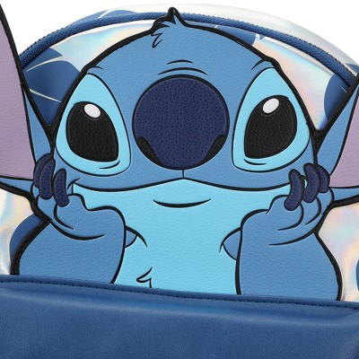 Lilo & Stitch Disney Stitch Blue Leaves 12.6" White Mini Backpack — фото 2
