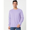 Lars Amadeus Men's Regular Fit Long Sleeve Round Neck Pullover Sweatshirt - 3 of 4