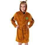 Scooby Doo Kids Costume Robe Soft Plush Fleece Hooded With Ears