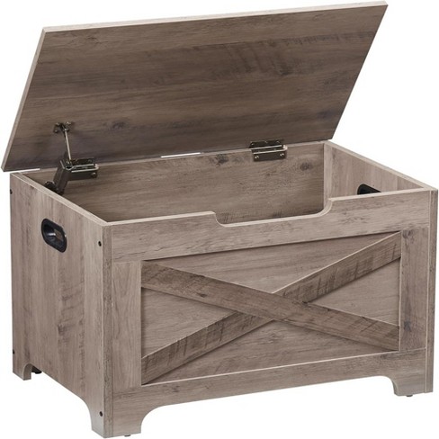 Whizmax Storage Chest, Storage Bench With Safety Hinge, Wooden Entryway ...