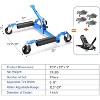 Heavy-Duty Car Dolly Set - 6000 LBS Capacity Wheel Dollies with Tire Jack (Choose 1/2/3/4-Piece Configurations) - 4 of 4
