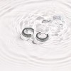 EVRY JEWELS WATERPROOF Gold or Silver Plated Stainless Steel Pavé Crystal Huggie Hoop Earrings - 3 of 3