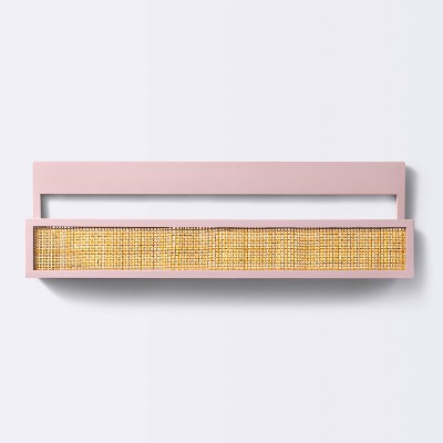 Woven Backless Book Nook Decorative Wall Shelf - Pink - Cloud Island™