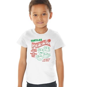 Toddler Boys' Teenage Mutant Ninja Turtles Turtles Pizza Toddler Tee - 1 of 4