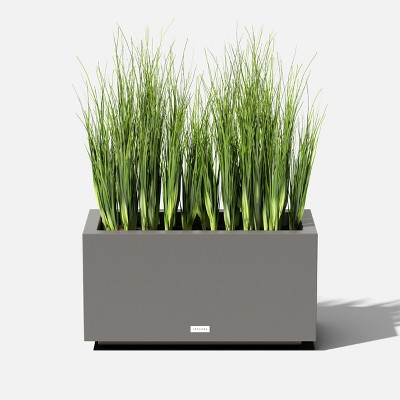 Gray 25" Recycled Plastic Long Box Planter