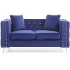 TiramisuBest 45"W Gray Corduroy Loveseat with Hidden Storage & Side Pocket, Compact Upholstered Sofa for Small Spaces - 2 of 4