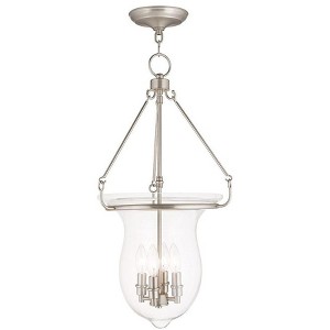 Livex Lighting Canterbury 4 - Light Pendant in  Brushed Nickel - 1 of 1