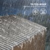 10FT x 8FT Metal Garden Shed, Outdoor Storage Shed,  Metal Utility Tool Storage Shed with Door Lock, Waterproof Roofs - 4 of 4