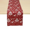 Unique Bargains Christmas Table Runner Navy Blue White 72"x13" 1 Pc - 4 of 4