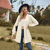 Casual Longline Cardigan for Women Fall Loose Open Front Long Sleeve Outerwear - 3 of 4