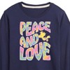 Boys' - Peanuts - Peace & Love Woodstock Long Sleeve Graphic T-Shirt - 2 of 4