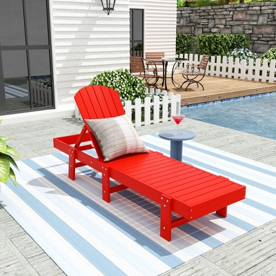 WestinTrends Dylan Adirondack Poly Reclining Chaise Lounge