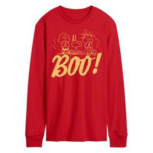 Men's - Peanuts - Boo Long Sleeve Graphic T-Shirt - 1 of 3