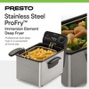 Presto ProFry 8-Cup Deep Fryer with 1800-Watt Immersion Element for Quick Preheating and Fast Oil Temperature Recovery, Stainless Steel - 2 of 4