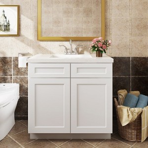 LOVMOR in Plywood Soft-Close Bath Vanity Cabinet without Top for Kitchen, Bathroom, Living Room - 1 of 4