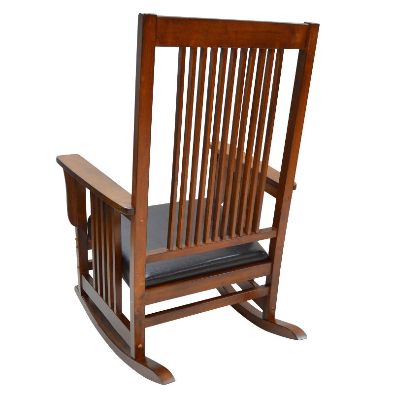Thomas Mission Rocker - Chestnut - Carolina Chair and Table, 6 of 7