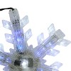 Northlight LED Cascading Snowflake Christmas Lights - White and Blue - 32" Black Wire - 3ct - 3 of 3
