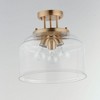 Maxim Lighting Acadia 3 - Light Semi-Flush Mount in  Heritage - 2 of 4