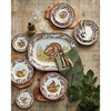 Spode Woodland Turkey Luncheon Plate - 9" Fine Earthenware Dish with British Flowers Border - Dishwasher, Microwave, Oven & Freezer Safe - 3 of 3