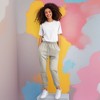 Dalix Cappuccino Embroidered Jogger Pant Soft Fleece Relaxed Fit Lounge Womens - 4 of 4