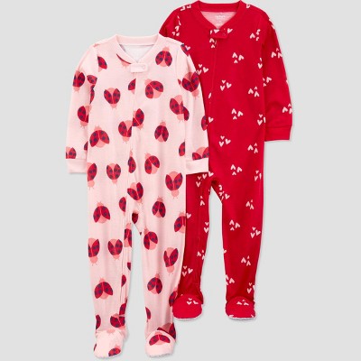 Carter's Just One You® Toddler Girls' 2pk Footed Pajama